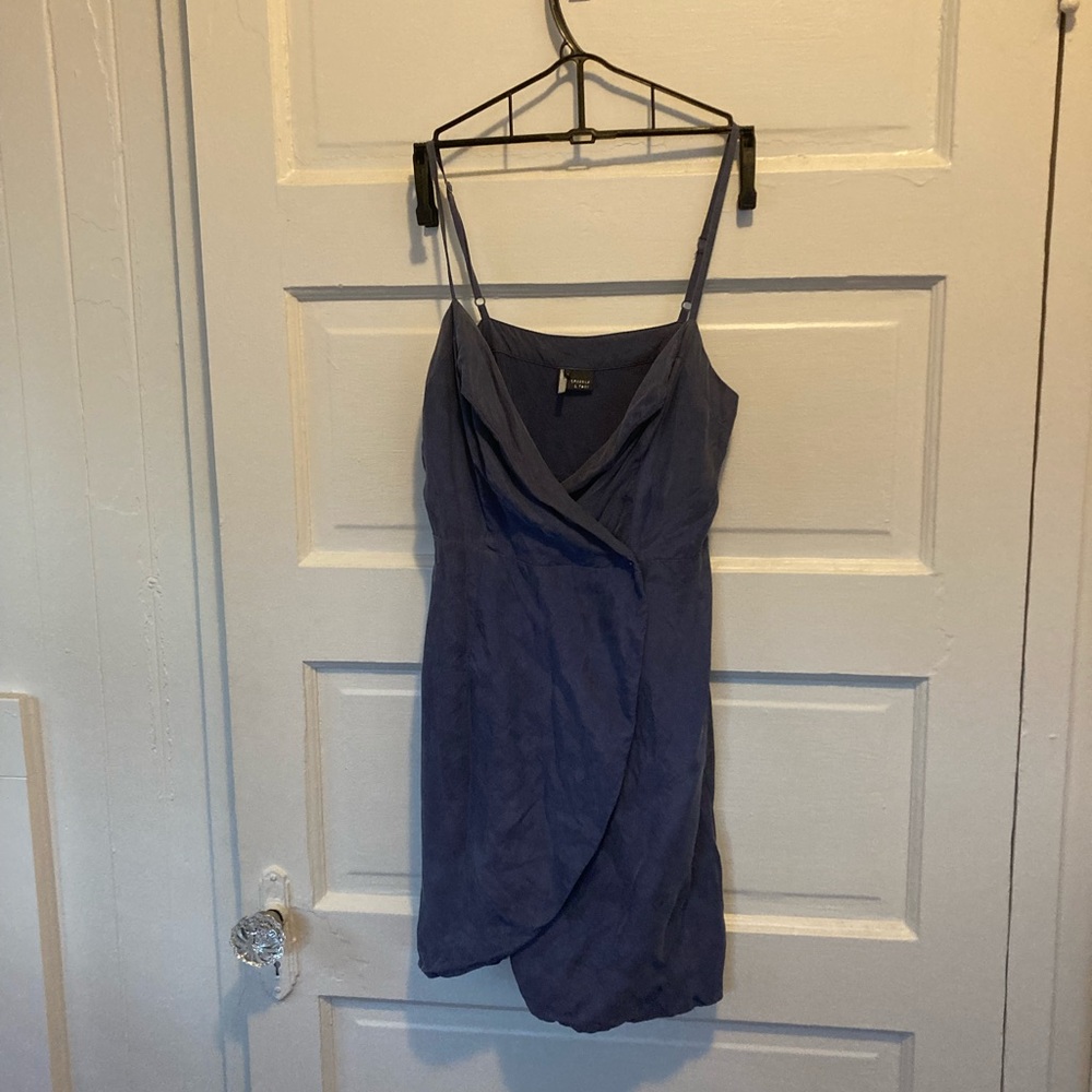 Sparkle and fade blue minu wrap dress